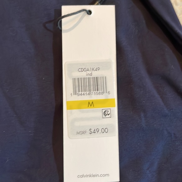 Calvin Klein T-Shirt Dress, Navy- Medium NWT - Picture 5 of 5